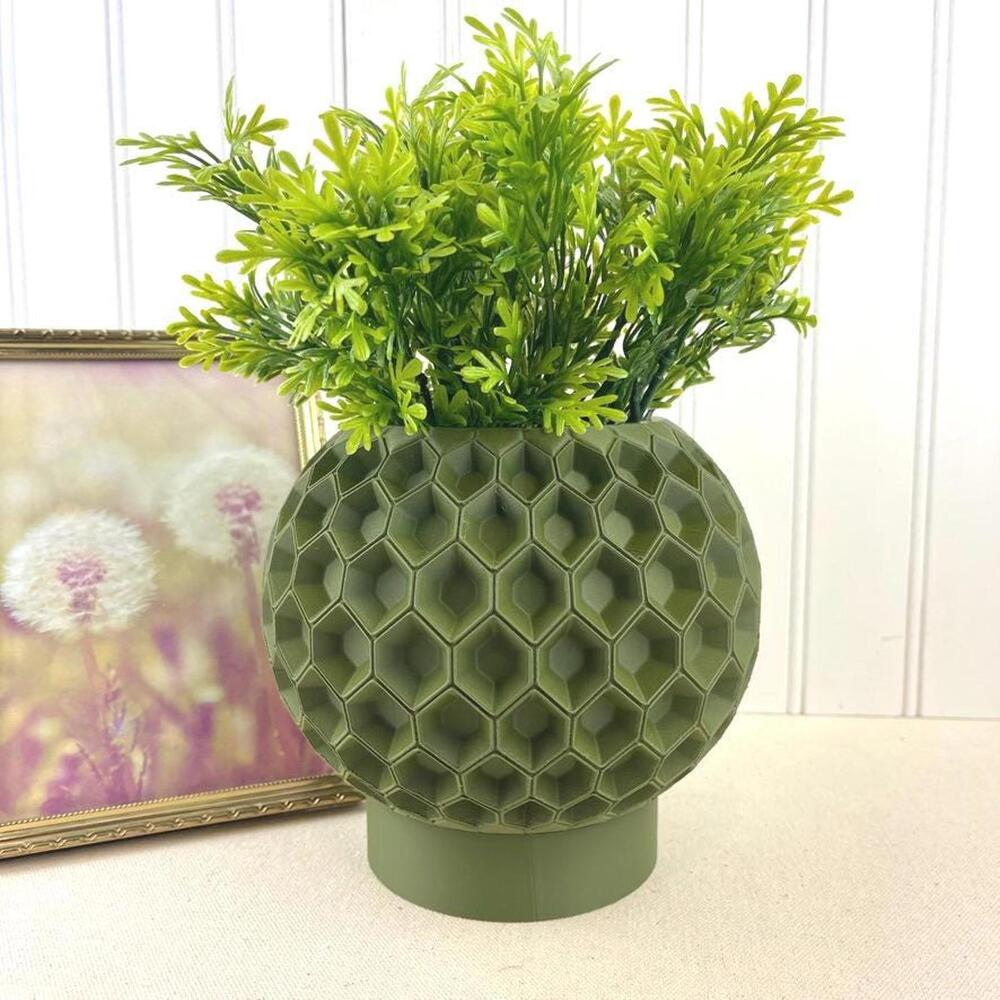 Modern Geometric Planter Pot, Hexa Planter Pot 02, Honeycomb Design